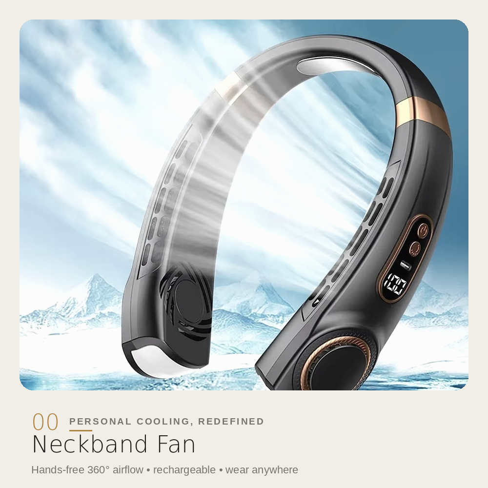 Bladeless Neck Cooler Fan